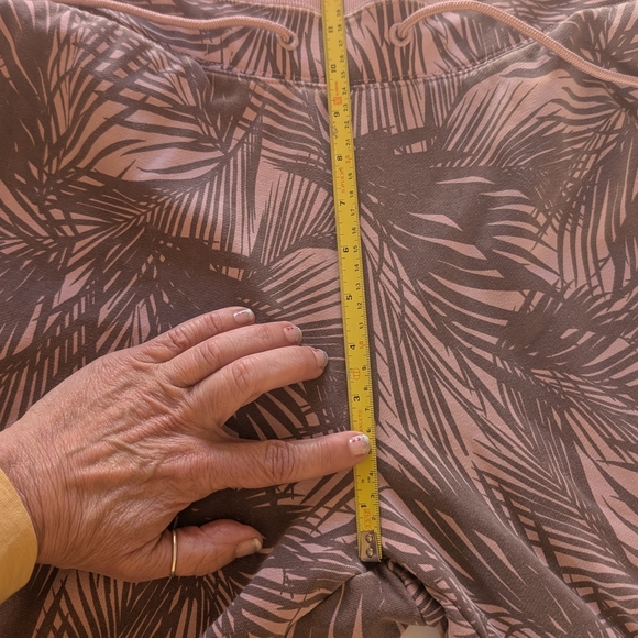 JoyLab Light Pink And Gray Palm Leaf Joggers - Picture 6 of 8